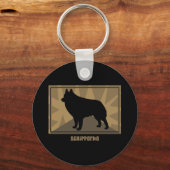 Porte-clés Earthy Schipperke (Recto)