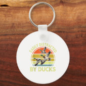 Porte-clés Easily Distracted Duck Hunting Gift Dad Hunter Son (Recto)