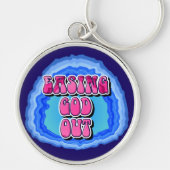 Porte-clés Easing GOD Out Geode 12 Step AA Slogan de récupéra (Devant)