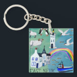 Porte-clés East Neuk Fife Chemin Côtier Ecosse Aquarelle<br><div class="desc">Découvrez cette illustration cool de Fife en Ecosse. Vous pourrez marcher sur le magnifique chemin côtier de Fife, en vous arrêtant à travers les villes et en passant par la campagne verdoyante. Arrêtez-vous en chemin pour voir passer les bateaux ou voir l'un des nombreux arc-en-ciel. Avez-vous emprunté ce chemin ?...</div>