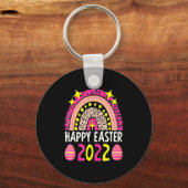 Porte-clés Easter 2022 rainbow cute happy easter 2022 women  (Recto)