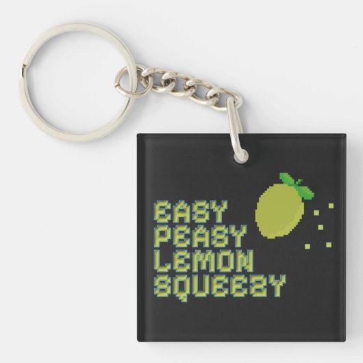 Porte-clés Easy Peasy Lemon Squeezy Acrylic Keychain (Devant)