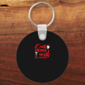 Porte-clés Eat Drink And Be Scary Cool Casual (Recto)