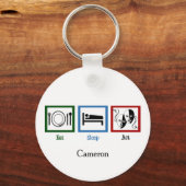 Porte-clés Eat Sleep Act Funny Theatre Acteur (Recto)