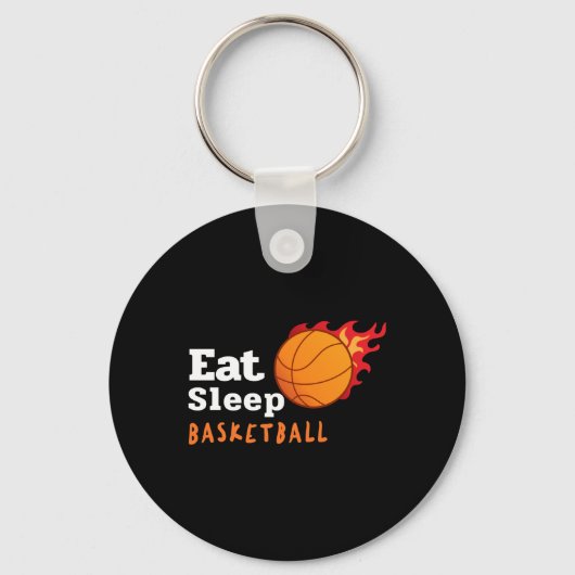Porte-clés Eat Sleep Basketball (Recto)