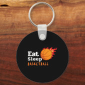 Porte-clés Eat Sleep Basketball (Recto)