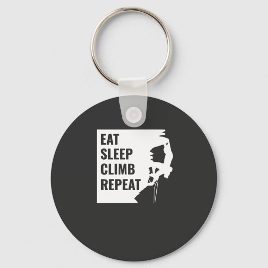 Porte-clés Eat Sleep Climat Répéter (Recto)
