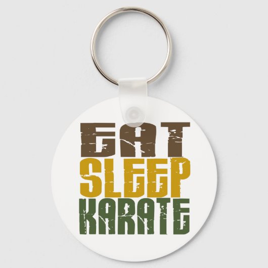 Porte-clés Eat Sleep Karate 1 (Recto)