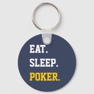 Porte-clés Eat Sleep play poker