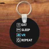 Porte-clés Eat Sleep Vr Repeat Funny Vr Gamer Boy Vr Athlete (Recto)