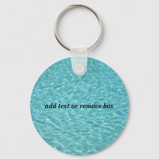 Porte-clés eau dans une piscine (Recto)