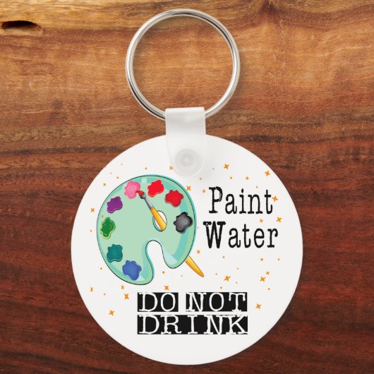 Porte-clés Eau de peinture ne buvez pas (Verso)