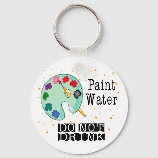 Porte-clés Eau de peinture ne buvez pas (Verso)