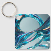 Porte-clés Eau de verre flottant (Recto)