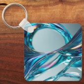 Porte-clés Eau de verre flottant (Recto)