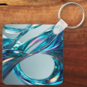 Porte-clés Eau de verre flottant (Verso)