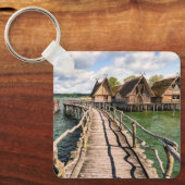 Porte-clés Eau | Maisons sur pilotis au-dessus de l'eau (Recto)