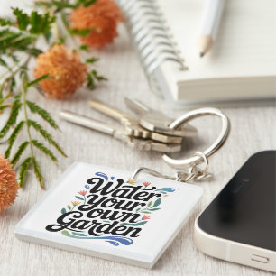 Porte-clés Eau votre propre jardin Inspiration Florale Citati