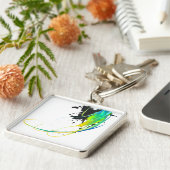 Porte-clés Eaux cool Abstraites Plaques de peinture (Côté)