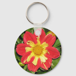 Porte-clés Écarlate de dahlia