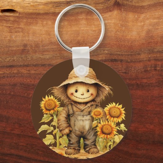 Porte-clés Écart avec tournesol (Recto)