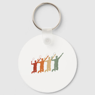 Porte-clés Ecg Heartbeat Badminton Player Navette Sports Smas