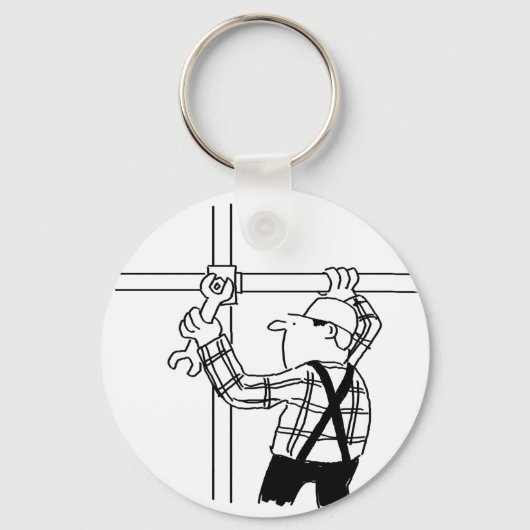 Porte-clés Échafaudage avec échafaudage (Recto)