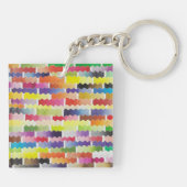 Porte-clés échantillons aquarelles ondulés (Dos)
