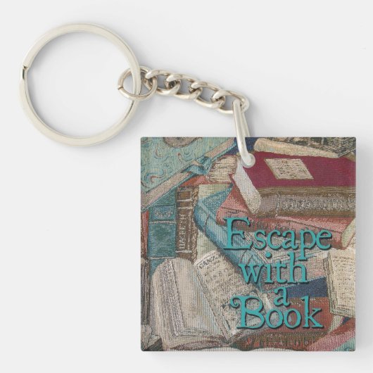Porte-clés Échapper Avec Un Livre Porte - clé À Deux Côtés (Devant)