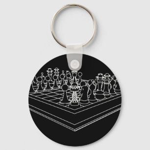Porte-clés Échecs et échecs :