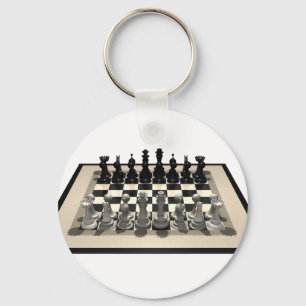 Porte-clés Échecs et pièces d'échecs :