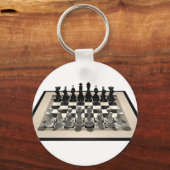 Porte-clés Échecs et pièces d'échecs : (Recto)