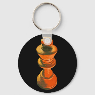 Porte-clés Échecs, Roi Blanc, Stylisé (1)