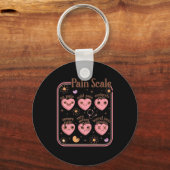 Porte-clés Échelle de douleur Saint-Valentin Funny Noël Infir (Recto)