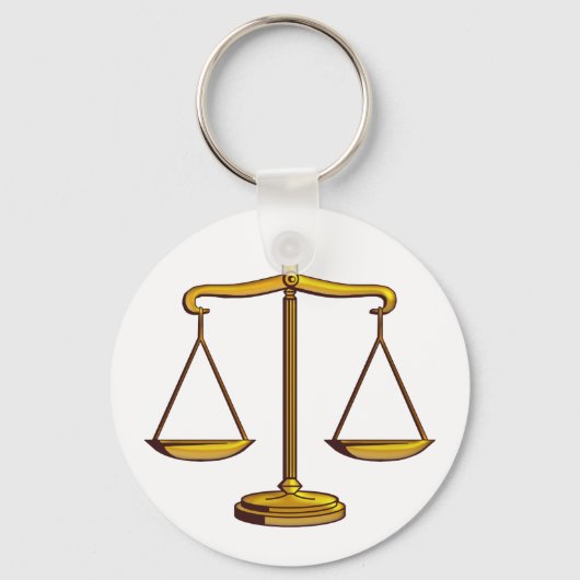 Porte-clés Échelles de justice | Avocat (Recto)
