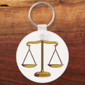 Porte-clés Échelles de justice | Avocat (Recto)