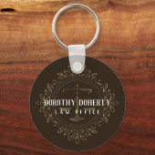 Porte-clés Échelles de justice | Avocat (Recto)