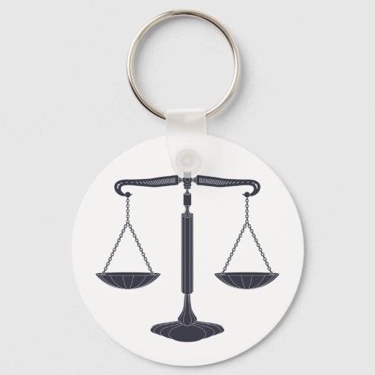 Porte-clés Échelles de justice | Droit (Recto)