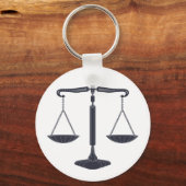 Porte-clés Échelles de justice | Droit (Recto)