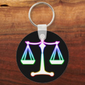 Porte-clés Échelles de justice | Droit (Recto)