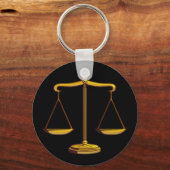 Porte-clés Échelles de justice | Droit (Recto)