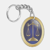 Porte-clés Échelles de justice | Droit | Avocat (Devant gauche)