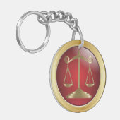 Porte-clés Échelles de justice | Droit | Avocat (Devant gauche)