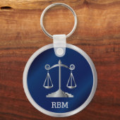 Porte-clés Échelles de justice | Droit - Marine (Recto)