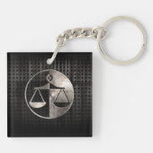 Porte-clés Échelles rocailleuses de justice (Dos)