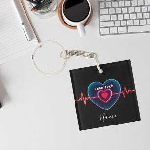 Porte-clés Echo Tech Bouton EKG