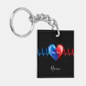 Porte-clés Écho Tech - Sonographe cardiaque (Devant gauche)