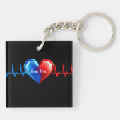 Porte-clés Écho Tech - Sonographe cardiaque (Dos)
