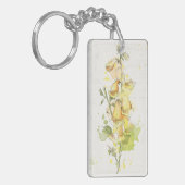 Porte-clés Éclaboussure jaune florale (Devant gauche)