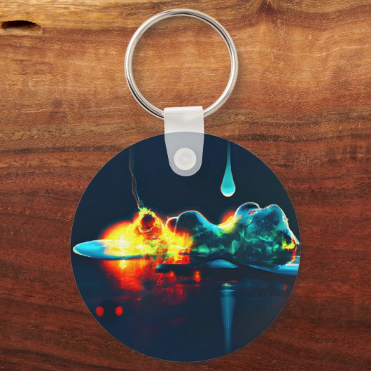 Porte-clés Éclairage Liquide (Verso)